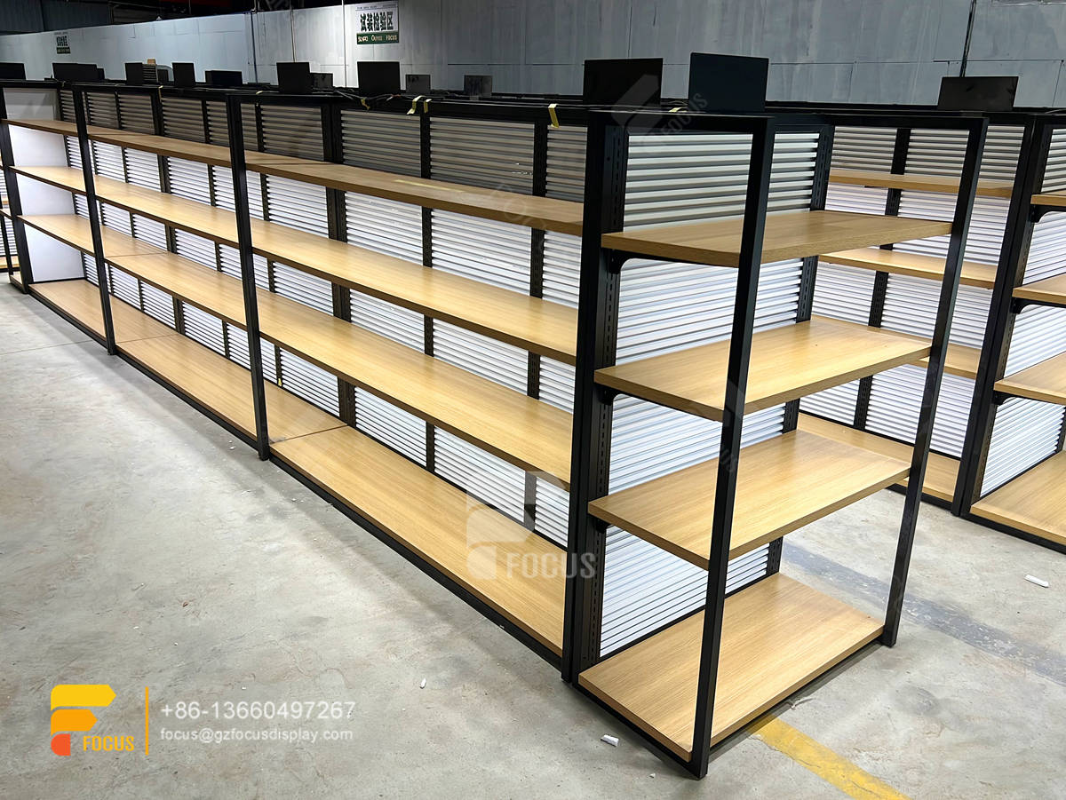 slatewall wig display hair show case beauty store furniture