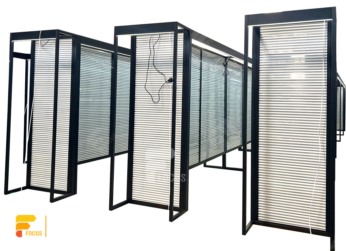 wig cabinet hair care store display slatwall shelving