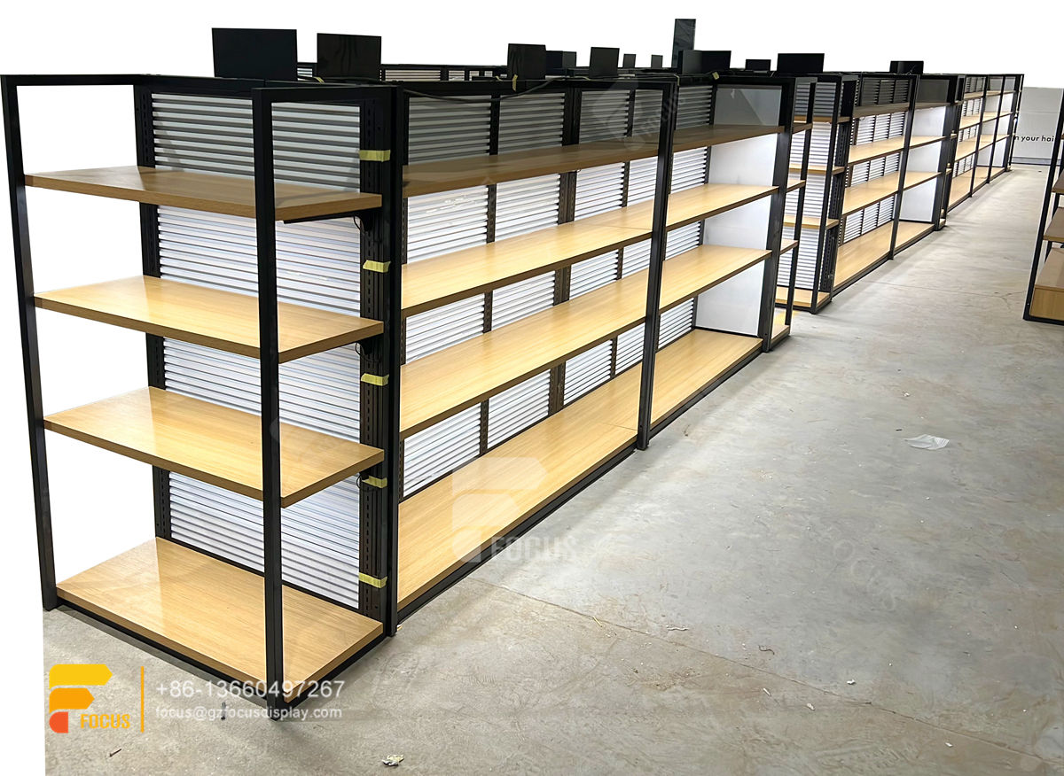 wig display cabinet hair show case beauty supplies shelves