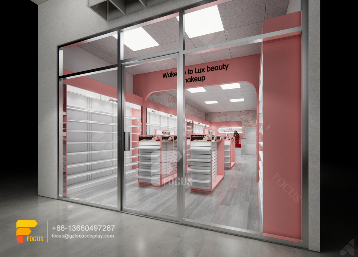 wig display shelf hair shop retail beauty supply store fixtures