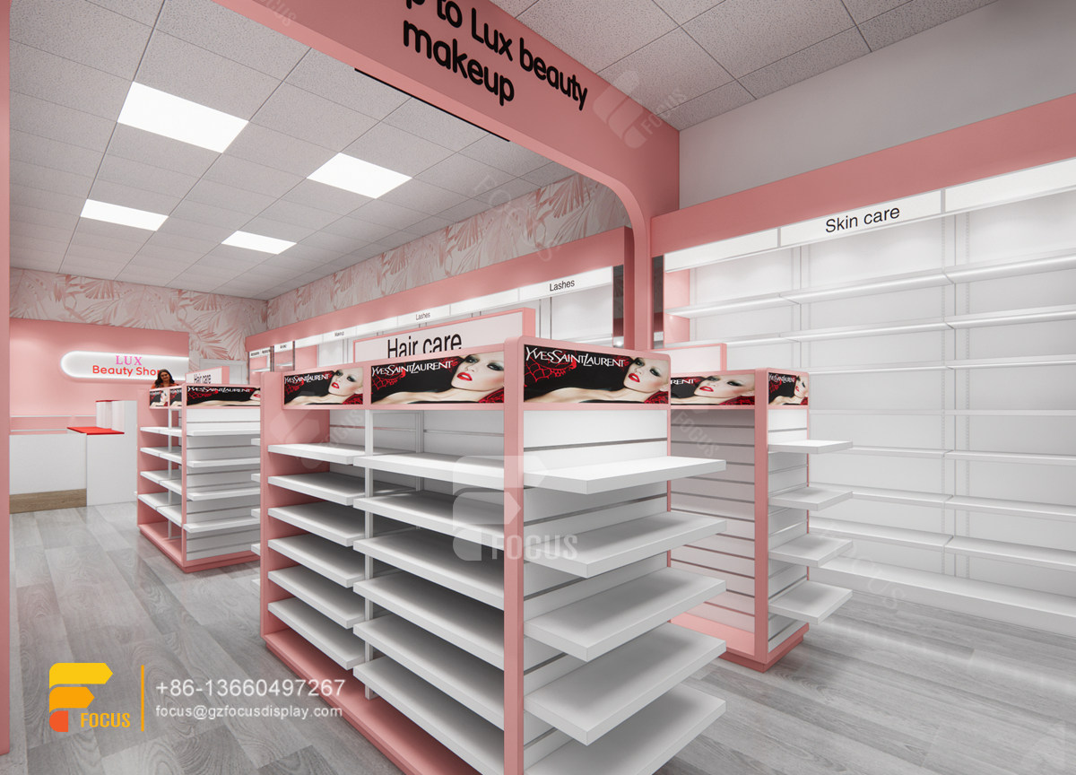 wig display shelf hair shop retail beauty supply store fixtures