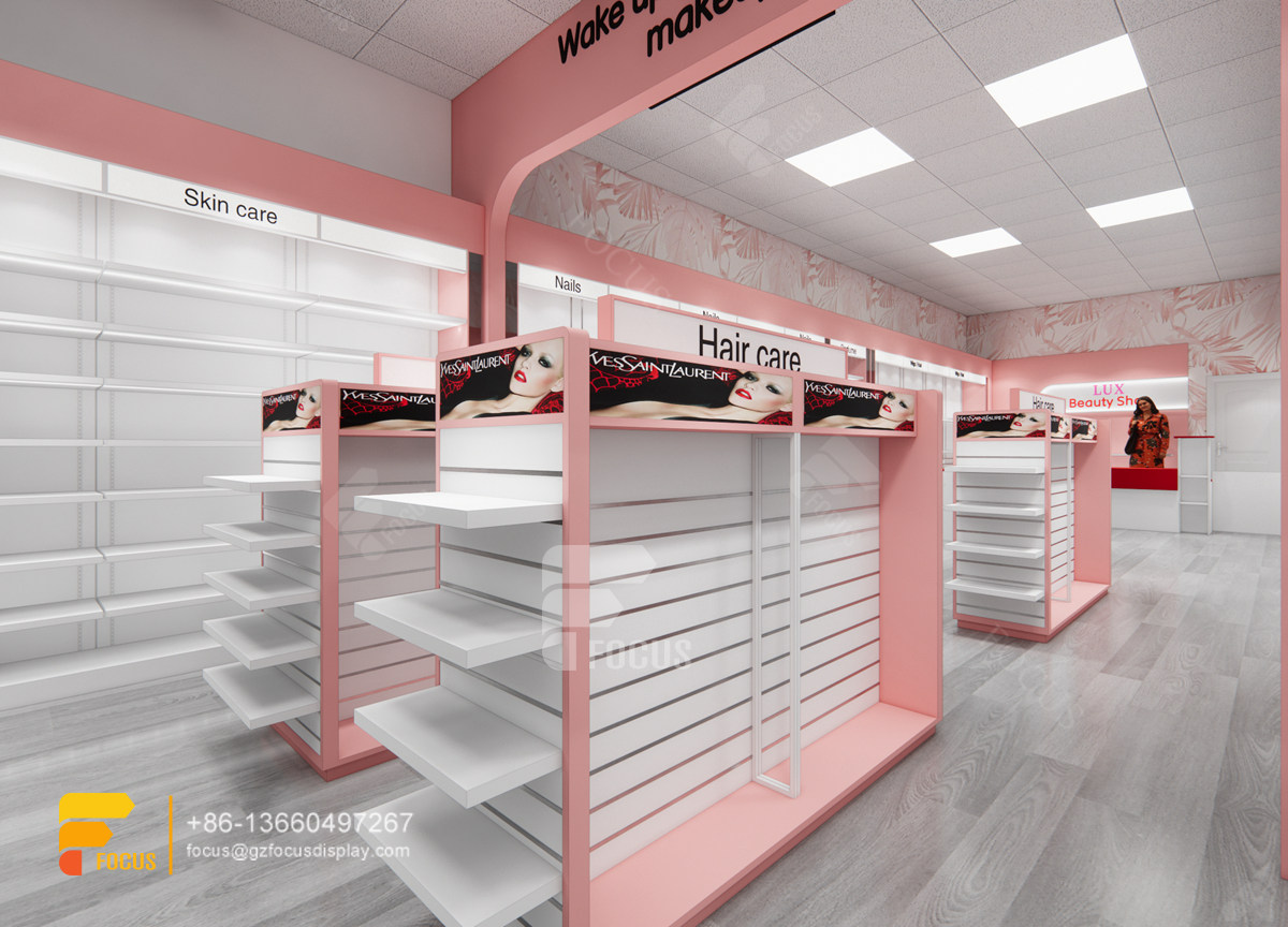 wig display shelf hair shop retail beauty supply store fixtures