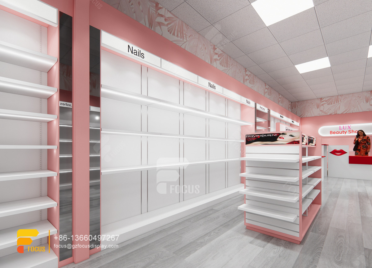 wig display shelf hair shop retail beauty supply store fixtures