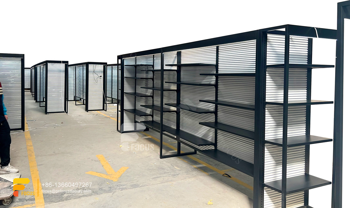 wig wall displays hair store furniture slatwall units