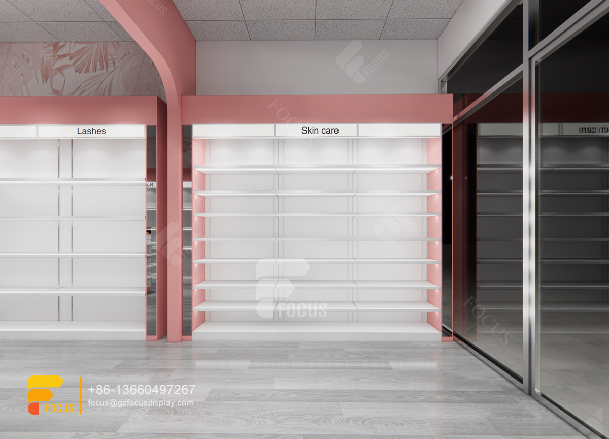 wig wall hair shop retail display beauty supply store fixtures