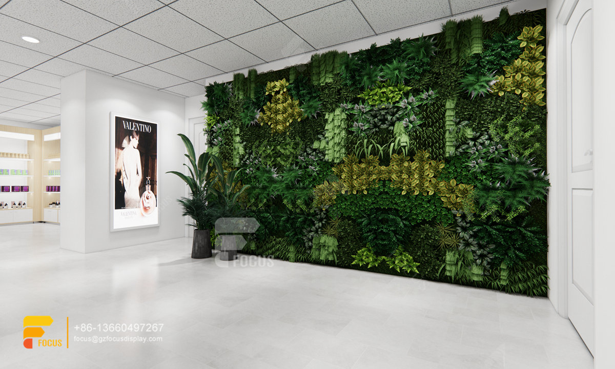 wig wall shelf custom hair store design beauty retail display
