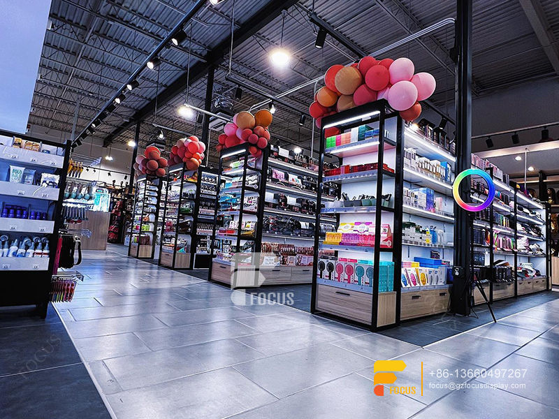 Beauty Supply Store Hair Care Store Design Wig Shelf