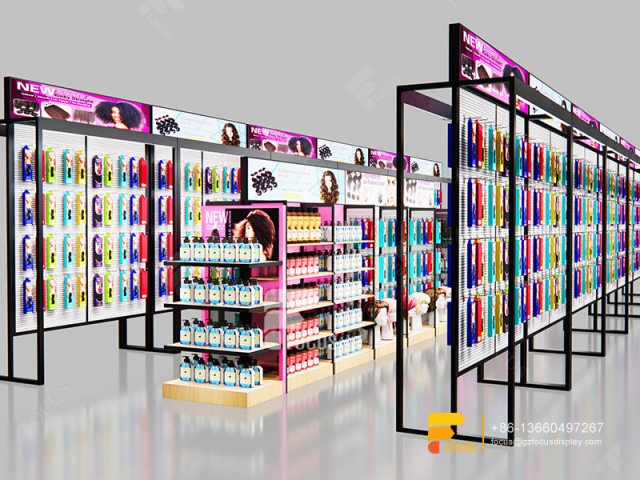 Beauty Cosmetics Shop Fitting Shop Wigs Salon Cabinet Station