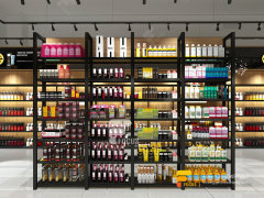 Hair Care Store Design Metal Wig Display Hair Beauty Supply Counter