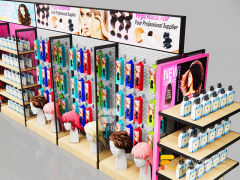 Beauty Shelves Hair Bundles Display Beauty Store Shelf