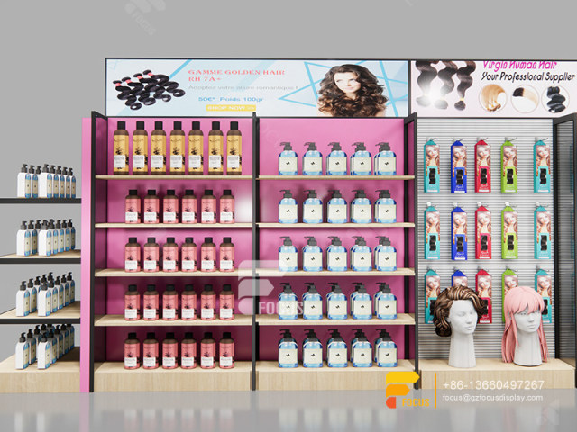 Beauty Shop Furniture Hair Show Case Salon Glass Cabinet