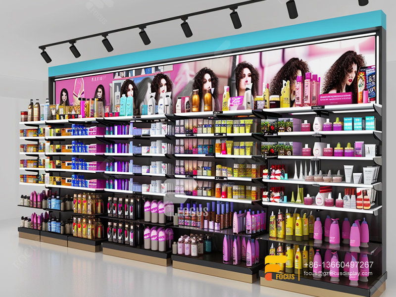 Hair Care Store Display Wig Wall Shelf Beauty Shop Counter