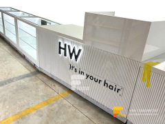 Slatewall Wig Display Hair Show Case Beauty Store Furniture