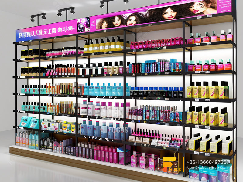 Hair Care Store Display Wig Wall Shelf Beauty Shop Counter
