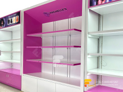 Custom Hair Showcase Wig Display Shelf Beauty Shop Design