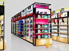 Beauty Shop Counter Wig Head Wall Display Hair Salon Layout