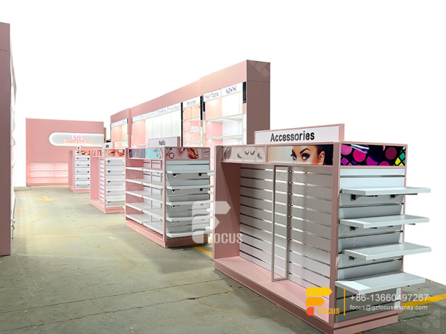 Customized Wig Rack Hair Display Slatwall Shelves