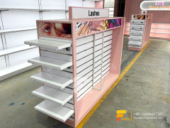 Custom Wig Shelvesss Hair Salon Interior Slatwall Shelf