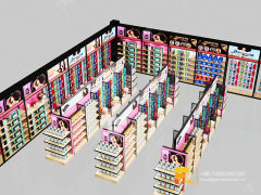 Custom Beauty Retail Wig Display Rack Hair Shop Display