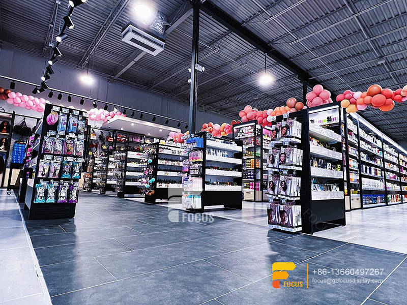 Beauty Supply Store Hair Care Store Design Wig Shelf
