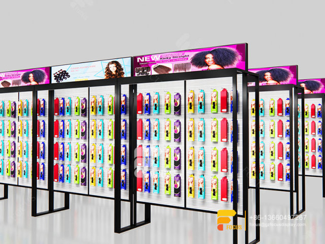 Slatwall Unit Wig Display Shelves Hair Shop Furniture