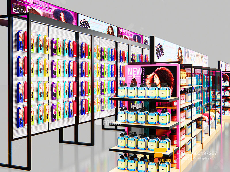 Beauty Cosmetics Shop Fitting Shop Wigs Salon Cabinet Station