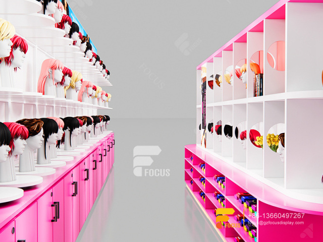 Beauty Supply Store Retail Hair Hair Display Glass Showcase Salon Furniture