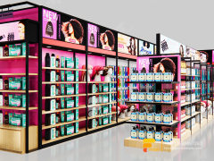 Beauty Bar Shop Design Metal Wig Display Hair Hair Showcase
