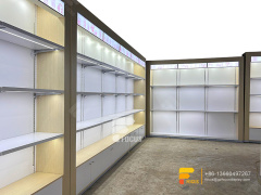 Costum Hair Store Design Wig Display Shelf Slatwall Stand