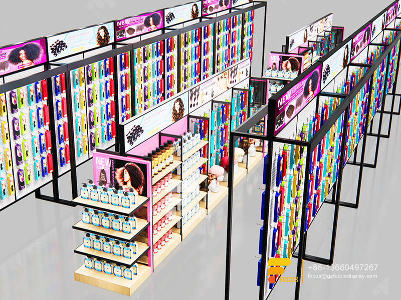 Beauty Cosmetics Shop Fitting Shop Wigs Salon Cabinet Station