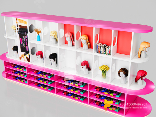 Beauty Supply Store Fixtures Wig Shelves Hair Bundles Display