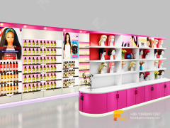 Beauty Supply Store Retail Hair Hair Display Glass Showcase Salon Furniture