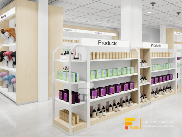 Custom Hair Display Wig Rack Beauty Store Supplies
