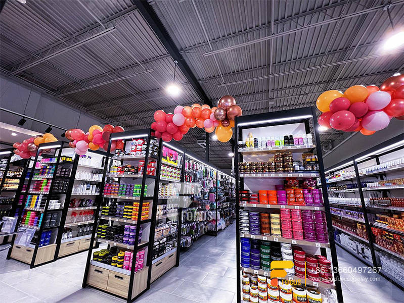 Beauty Supply Store Shelf Hair Salon Cabinet Wig Shop Display