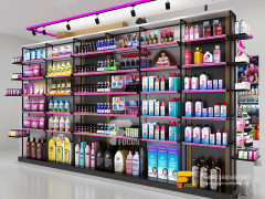 Hair Care Store Display Wig Wall Shelf Beauty Shop Counter