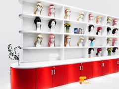 Beauty Retail Counter Wig Store Decor Salon Cabinet Station