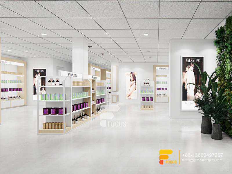 Wig Wall Shelf Custom Hair Store Design Beauty Retail Display