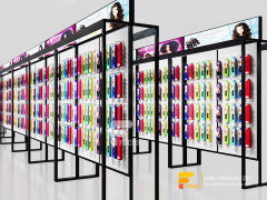 Commercial Slatwall Wig Display Shelves Hair Salon Display Shelf
