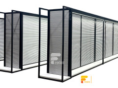Custom Hair Store Wig Display Showcase Slatwall Racks