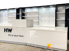 Custom Shop Wigs Hair Display Shelvesss Slatwall Cabinets