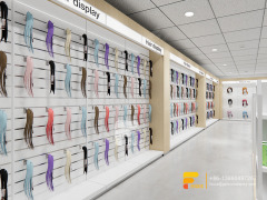 Hair Salon Display Shelf Wig Cabinet Slatwall Display Stand
