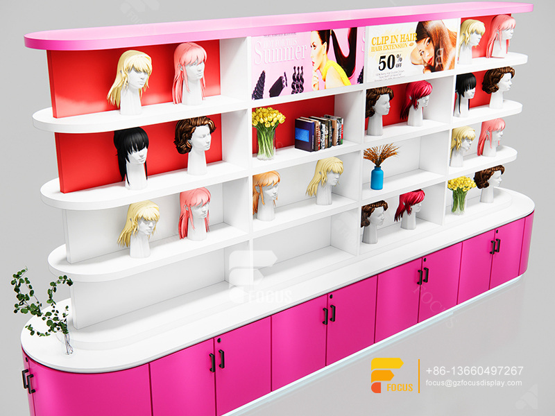 Beauty Supply Store Fixtures Wig Shelves Hair Bundles Display