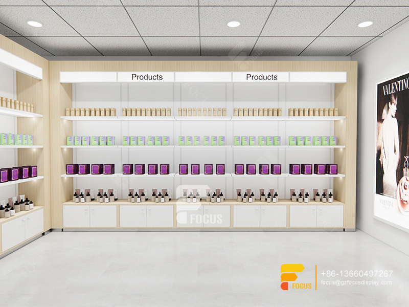 Hair Display Rack Wig Counter Beauty Supply Store Shelves