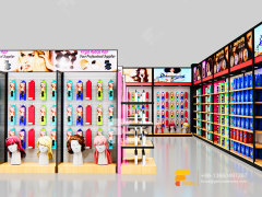 Beauty Bar Shop Design Metal Wig Display Hair Hair Showcase