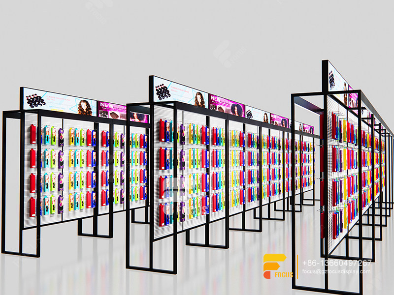 Slatwall Unit Wig Display Shelves Hair Shop Furniture