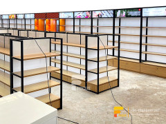 Custom Shop Wigs Hair Display Shelvesss Slatwall Cabinets
