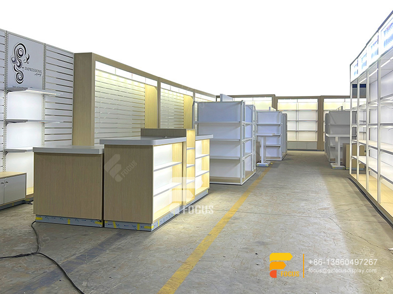 Hair Shop Furniture Wig Shelf Display Beauty Custom Store