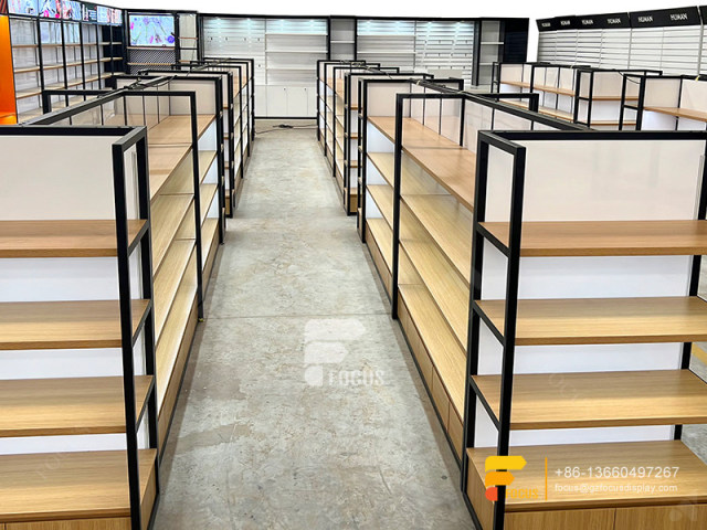 Wig Store Shelving Hair Shop Display Salon Glass Cabinet