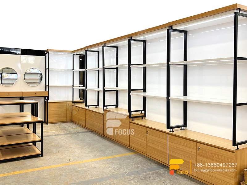 Wig Store Shelving Hair Shop Display Salon Glass Cabinet