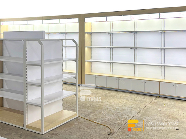 Hair Salon Interior Decoration Wig Display Glass Showcase Salon Furniture